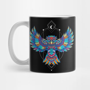 dreaming of a colorful owl Mug